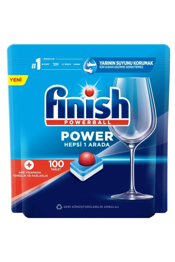 Finish Hepsi Bir Arada 100 Tablet Bulaşık Makinesi Deterjanı - Resim 2