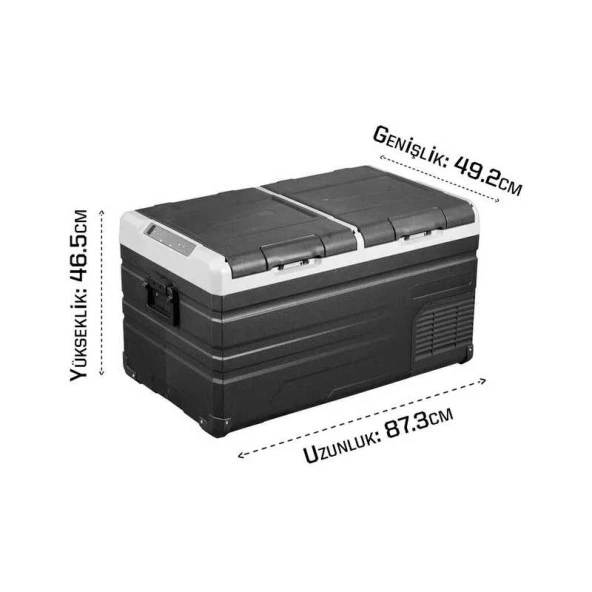 Icepeak Alegria Kompresörlü Buzdolabı 75 Litre-SİYAH - 5