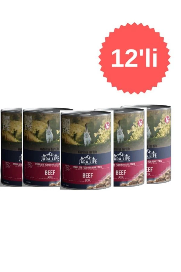 Jada Life Dana Etli Yetişkin Kedi Konservesi 415 gr x 12 Adet