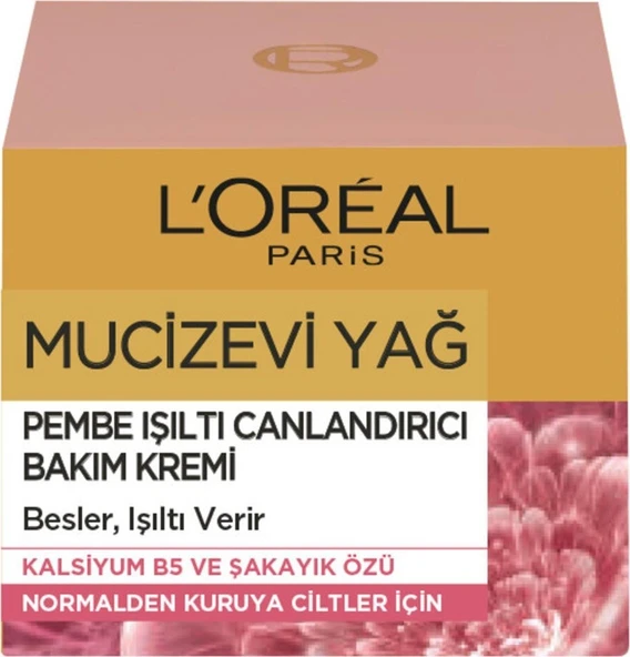 L'Oréal Paris Loreal Paris L'oreal Paris Mucizevi Yağ Pembe Bakım Kremi 50 ml  El Kremi