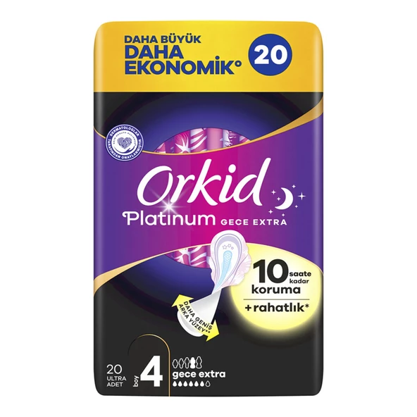 Orkid Platinum Gece Extra Ped 20x5 100 Adet - Resim 2