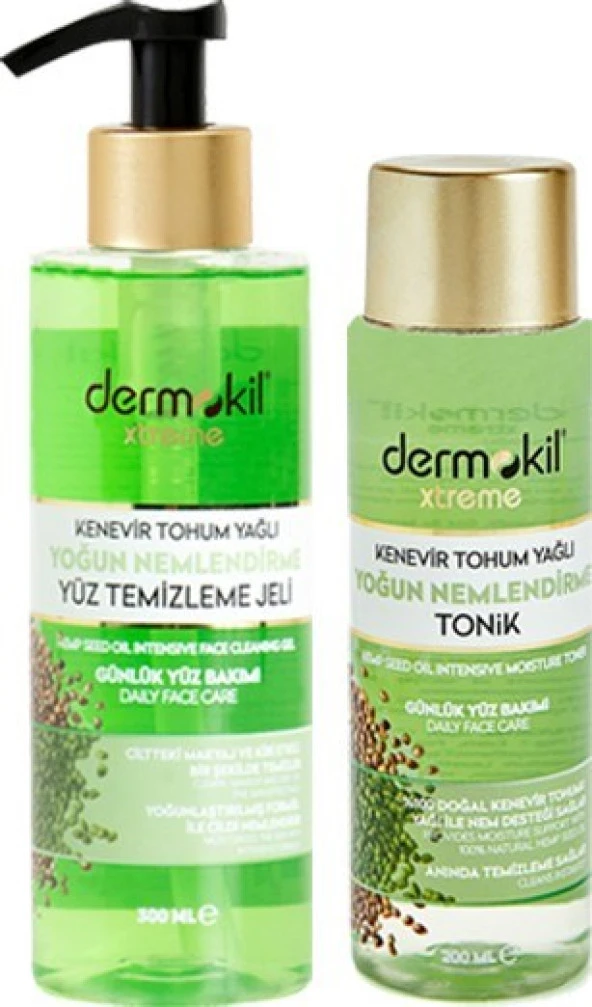 Dermokil Yüz Temizleme Jeli 400 ml + Tonik 200 ml