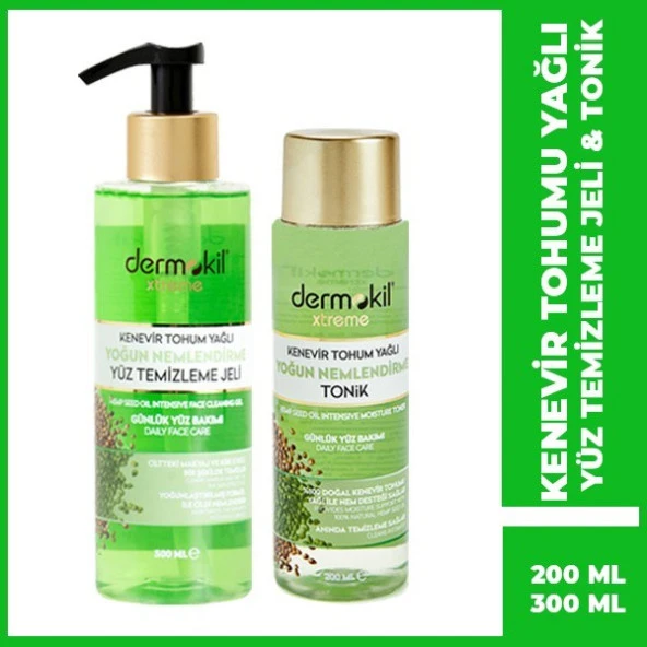 Dermokil Yüz Temizleme Jeli 400 ml + Tonik 200 ml - 2