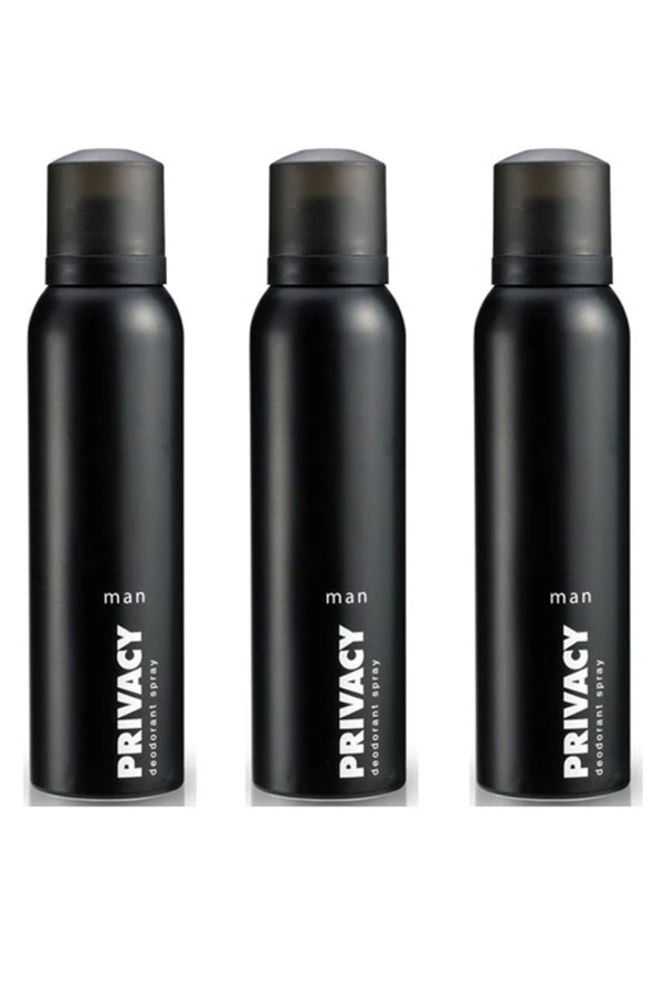 Privacy 3 x 150 ml 3'lü Erkek Deodorant