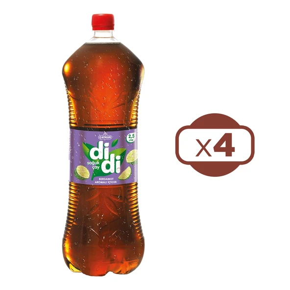 Didi Soğuk Çay Bergamot 2500 ml x 4 Adet - 2