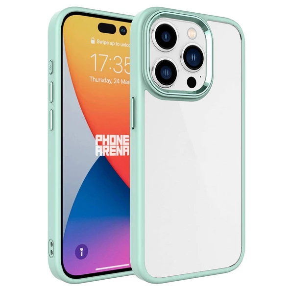 iPhone 15 Pro  Uyumlu KılıfKrom Kapak - 1