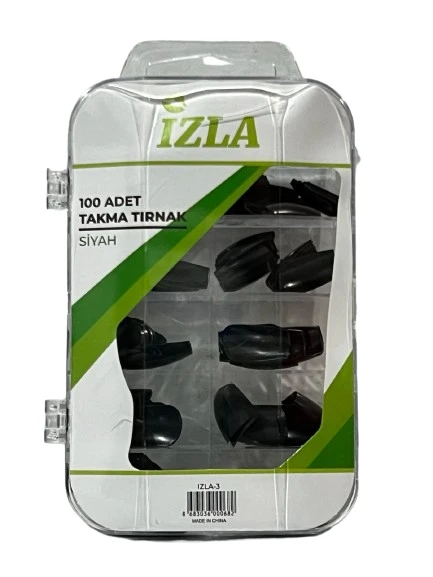 İzla 100 lü Siyah Takma Tırnak Seti