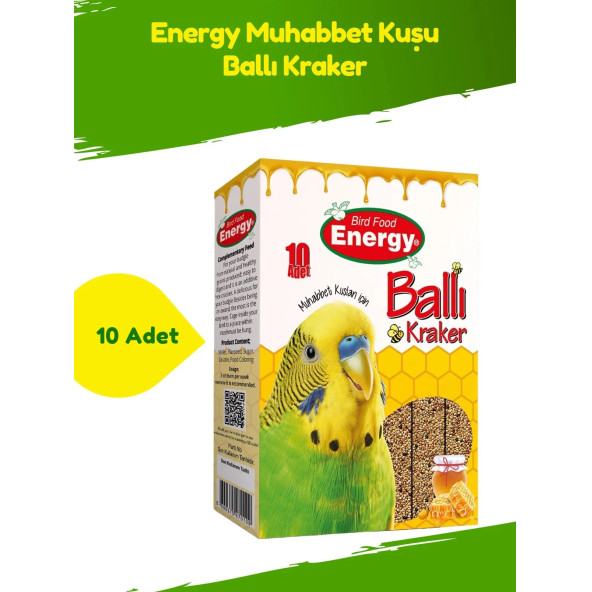 ENERGY MUHABBET KULARI İÇİN BALLI KRAKER 10LU PAKET İÇİ 260GR