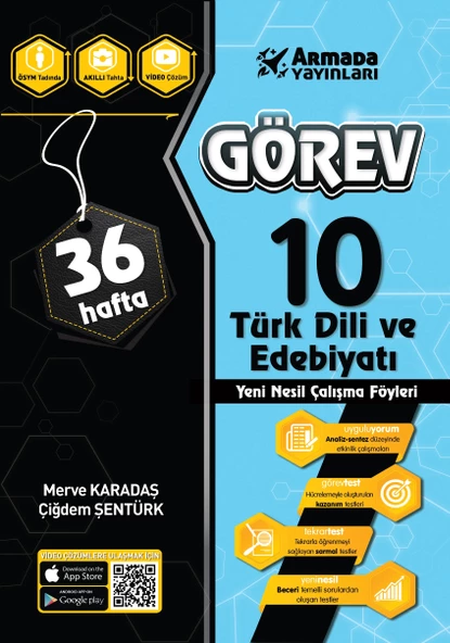 Armada Yayıncılık 10. Sınıf Görev Türk Dili ve Edebiyatı Yeni Nesil Çalışma Föyleri