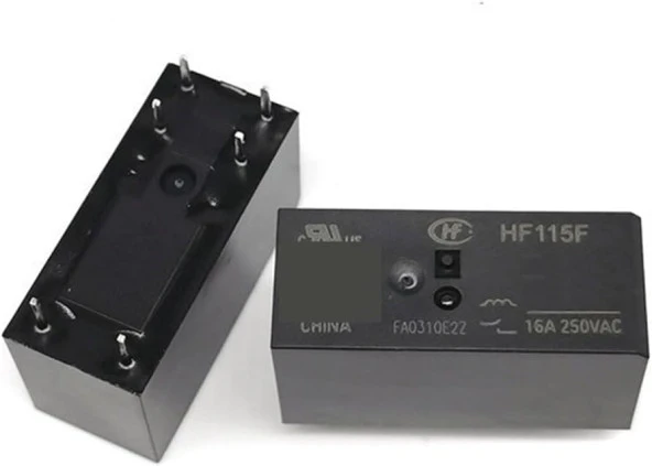 Hongfa HF115F 012-1HS3AF(310) 12V 16A 1C 6 Pin Minyatür Pcb Güç Rölesi - 5 Adet - 4