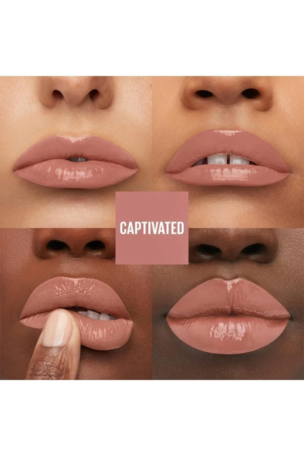 Maybelline New York Super Stay Vinyl Ink Uzun Süre Kalıcı Likit Parlak Ruj 95 Captivated
