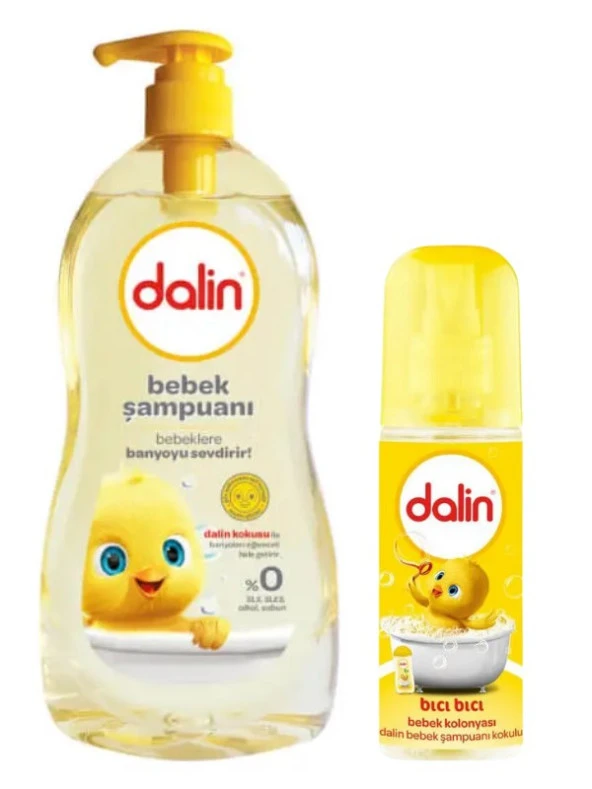 Dalin Bebek Şampuanı 700 Ml Pompalı + Dalin Bebek Kolonyası Bıcı Bıcı Kokulu 150 ml