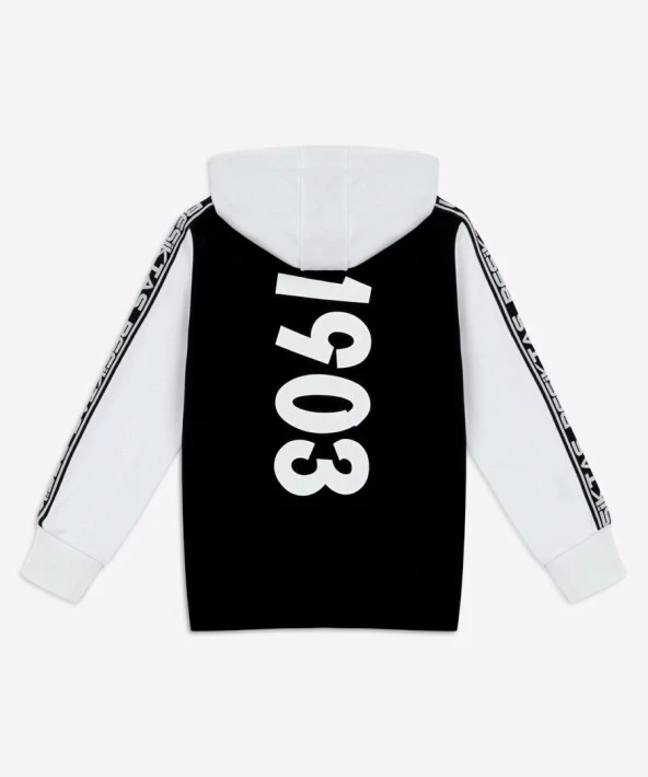 Beşiktaş Orijinal Lisanslı Kartal Baskı Kapüşonlu Çocuk Sweat + Bileklik Set Hediyelik Ahşap Kutulu - 11