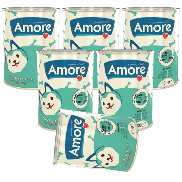 Amore Puppy 6lı Yavru Köpek Konservesi Kuzu Etli Pirinçli, 12li Avida Lamb Sticks - 4