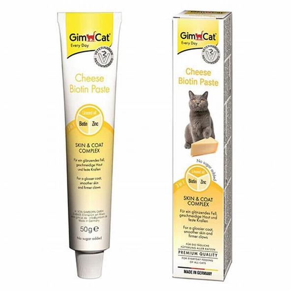 GimCat Cheese Paste Peynirli ve Biotinli Kedi Macunu 50 Gr ürün görseli