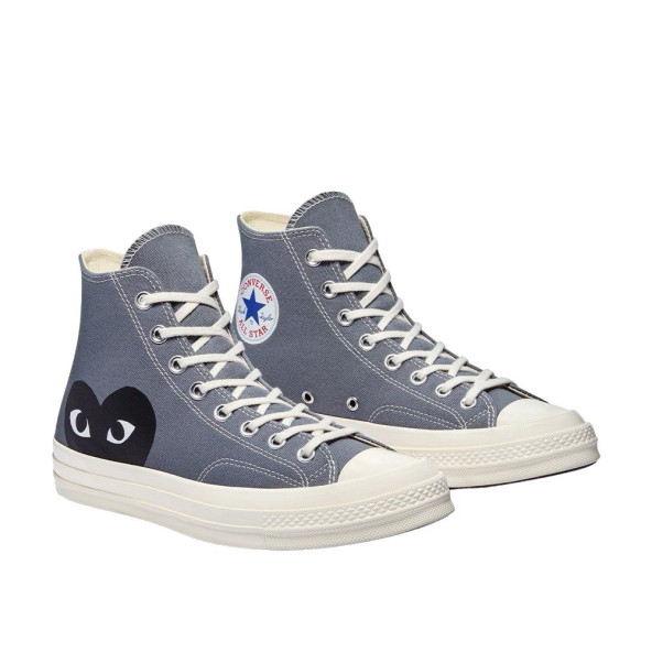 Converse X Comme Des Garçons Play Chuck 70 Unisex Gri Sneaker Unisex Spor Ayakkabı 171847C.057 - 4