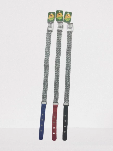 02800 SL111B Üç Sıra Zincir Boyun Tasma 55 CM 2,0 MM Bakla kalınlığı
