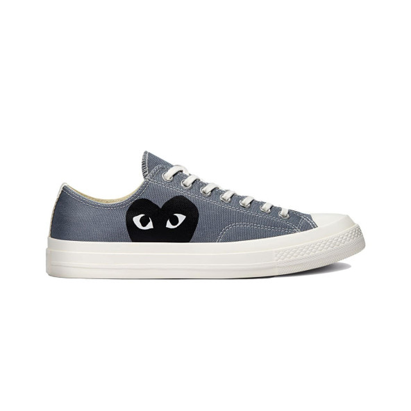 Converse X Comme Des Garçons Play Chuck 70 Kısa Unisex Gri Sneaker Unisex Spor Ayakkabı  171849C.057