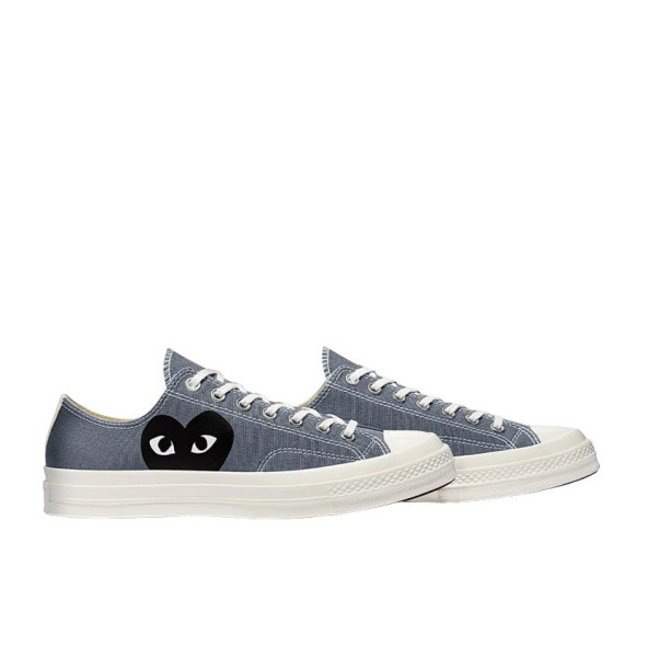 Converse X Comme Des Garçons Play Chuck 70 Kısa Unisex Gri Sneaker Unisex Spor Ayakkabı  171849C.057 - 4