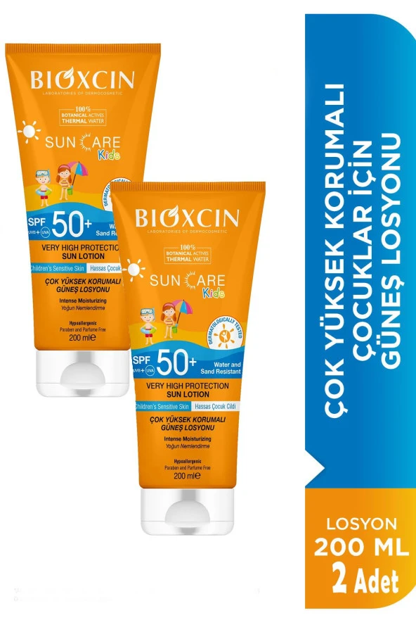 Bioxcin Suncare Kids SPF50 2x200 ml Güneş Losyonu