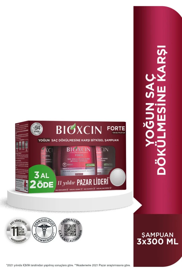 Bioxcin Forte Şampuan 300 ml - 3 Al 2 Öde