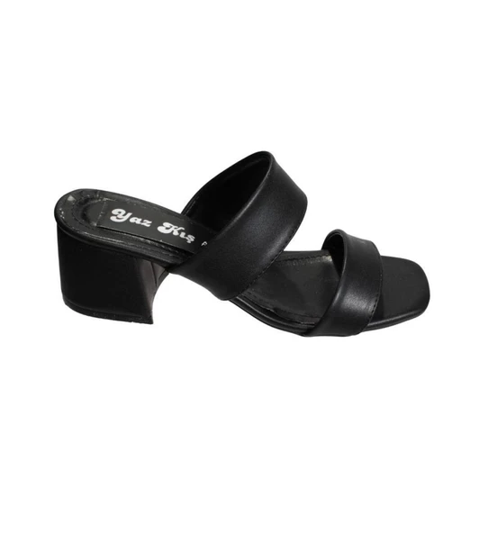 YAZKIŞ Kadın Renkli 5cm Topuklu Terlik - 4