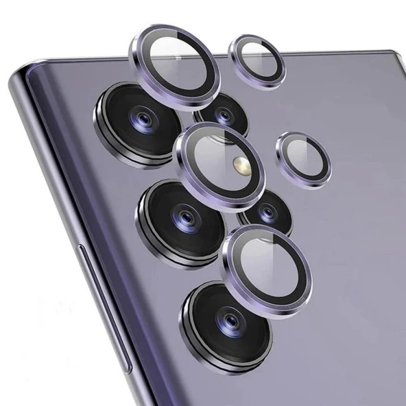 Samsung Galaxy S24 Ultra Kamera Koruyucu Purple