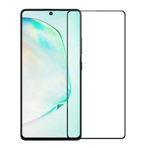 Samsung A81 Ekran Koruyucu 9D Tam Kaplayan Kavisli
