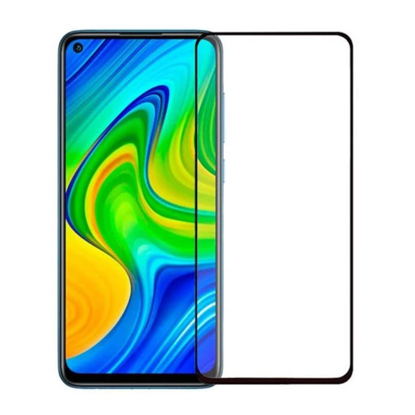 Xiaomi Redmi Note 9 Ekran Koruyucu 9D Tam Kaplayan Kavisli