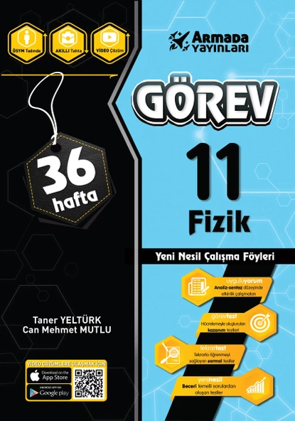 Armada Yayınevi 11. Sınıf Görev Fizik Yeni Nesil Çalışma Föyleri