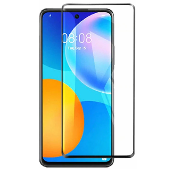 Huawei P Smart 2021 Ekran Koruyucu 9D Tam Kaplayan Kavisli