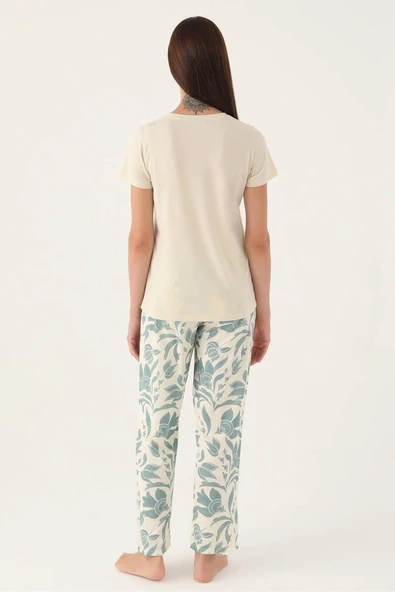 Pierre Cardin 8825 Enjoy Kadın Kısa Kol Pijama Takımı - 5