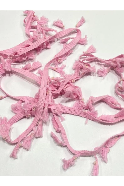 Pamuklu Püskül Şerit / Otantik Püskül Şerit / 3 CM / 2 Metre - 10