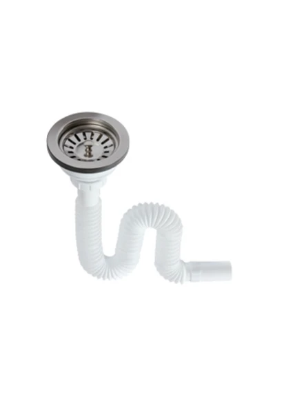 ÇÖPMAK TIRNAKLI GENİŞ BAŞLIKLI SİFON GIRTLAK BORU LAVABO ALTI