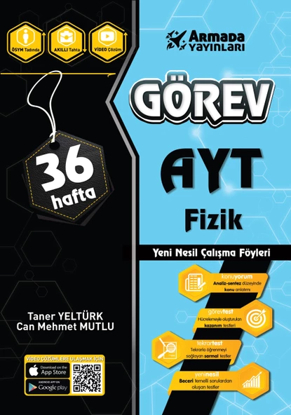 Armada Yayınları Görev AYT Fizik Yeni Nesil Çalışma Föyleri