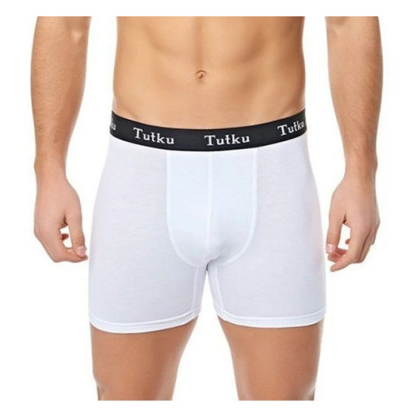 tutku 3 lü erkek elestan boxser L beden beyaz - 3