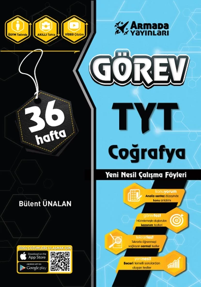 Armada Yayınları TYT Coğrafya Görev Yeni Nesil Çalışma Föyleri