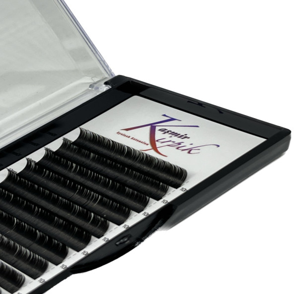 Kaşmir Kirpik Klasik C Kıvrım 0.15 Mm 10 Numara Tek Boy Kirpik - 2