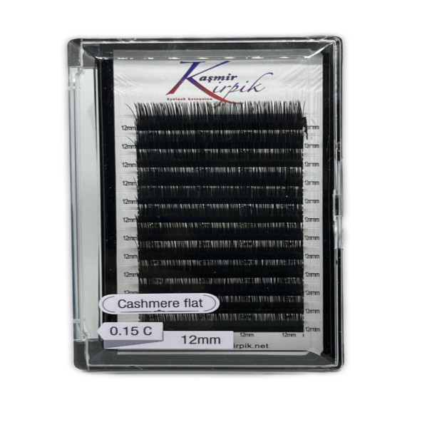 Kaşmir Kirpik Klasik C Kıvrım 0.15 Mm 12 Numara Tek Boy Kirpik - 2