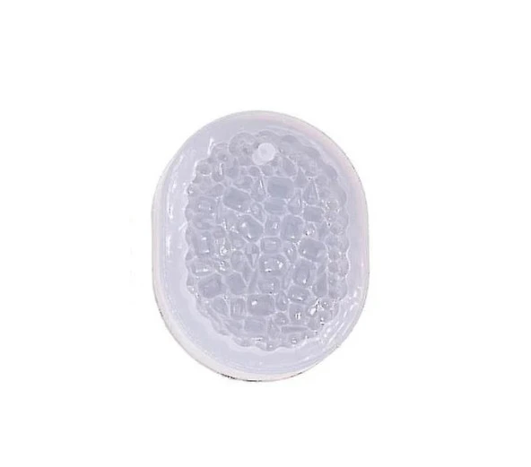 Kristal Tırtıklı Oval Epoksi  Kalıbı - Hobi Silikon Kalıbı -Kod:469