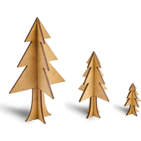 MAKET 3 LÜ ÇAM AĞACI AHŞAP MAKET 3D AHŞAP BOYAMA MAKETİ NATUREL AHŞAP BOYAMA 3 LÜ ÇAM AĞACI BOYAMA ürün görseli