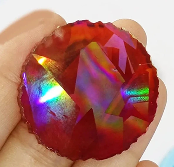 Çoklu Tırtıklı Hologram Magnet Bardak Altlığı Silikon Epoksi Kalıbı - Kod:538 - 3