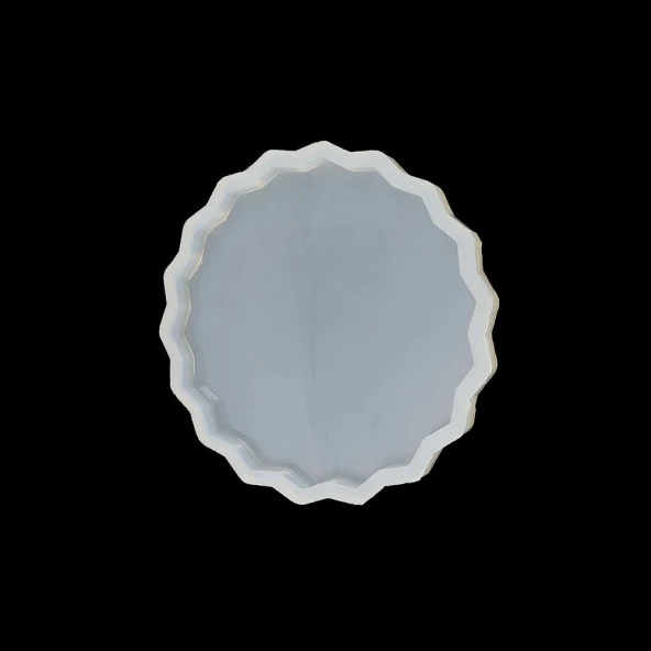 5 Adet Küçük Güneş  Bardak Altı - Reçine Epoksi Kalıp - 12 cm - B15