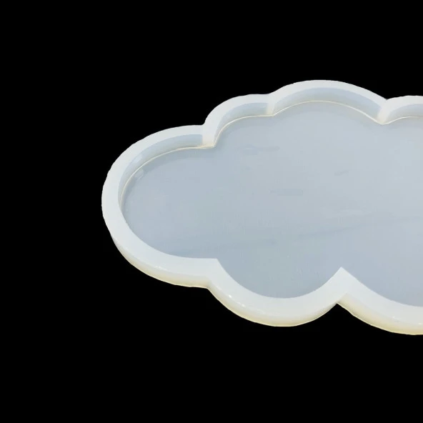 5 ADET Bardak Altı - Reçine Epoksi Kalıp - Bulut - B4 - 2