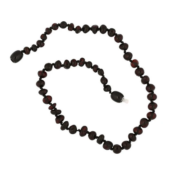 Bebek Damla Kehribar Diş Kolye - 5