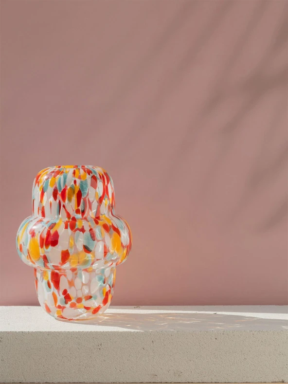 The Mia Colored Cam Vazo 19x27 cm VZO0062 - 2