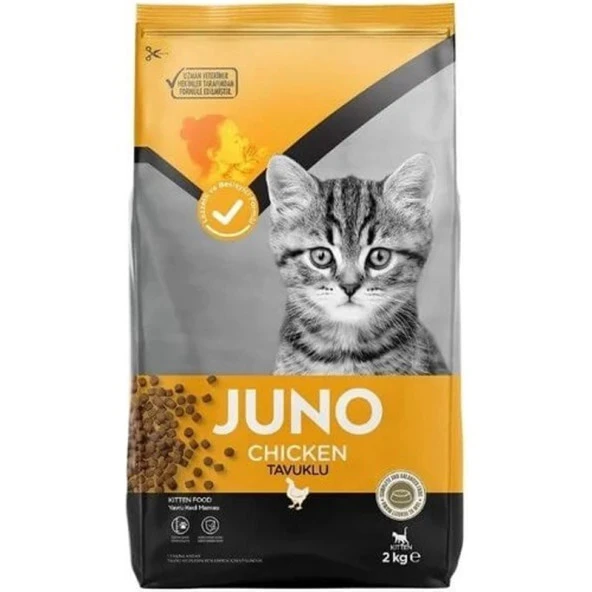 Juno Tavuklu Yavru Kedi Maması 2 Kg