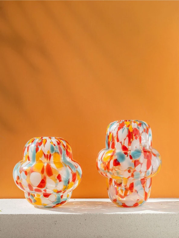 The Mia Colored Cam Vazo 20x22 cm VZO0061 - 3