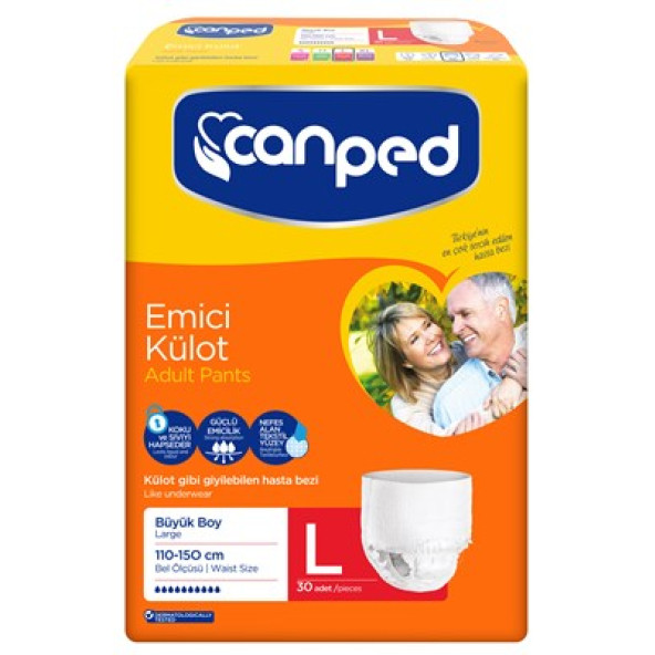 Canped Emici Külot Hasta Bezi Büyük(Large)30'lu