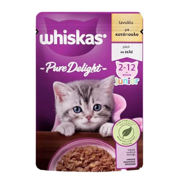 Whiskas Jöleli Tavuklu Yavru Yaş Mama 85 Gr